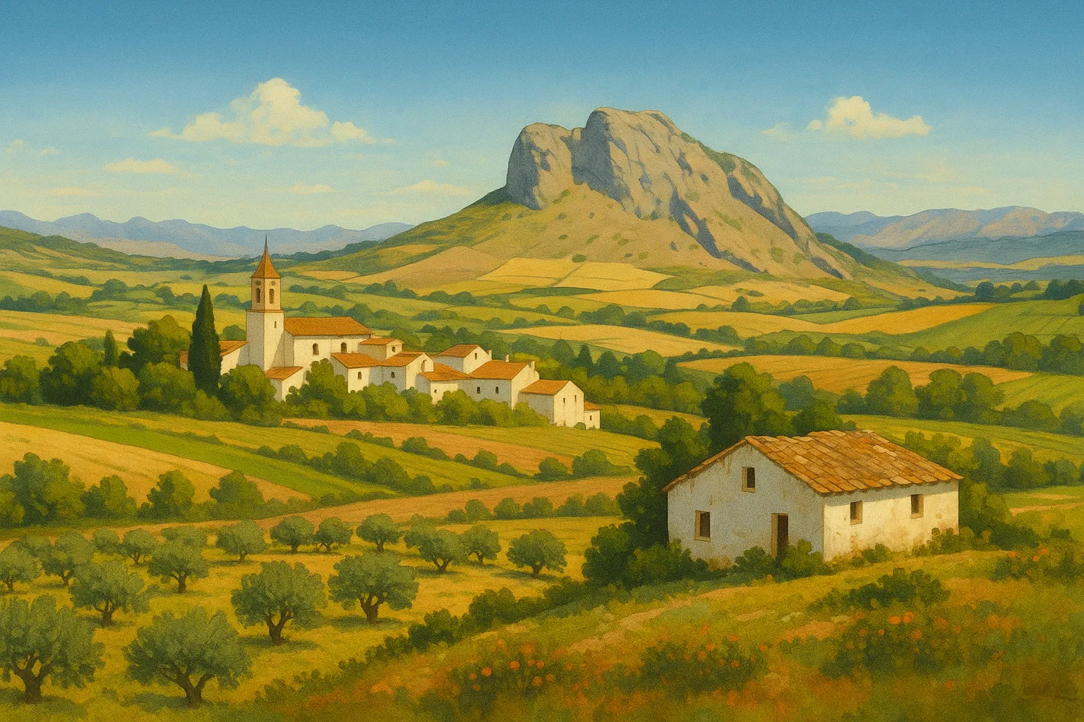 Ilustración de la comarca de Antequera