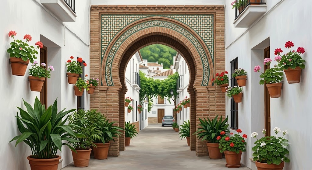 Vista del pueblo de Alfarnate