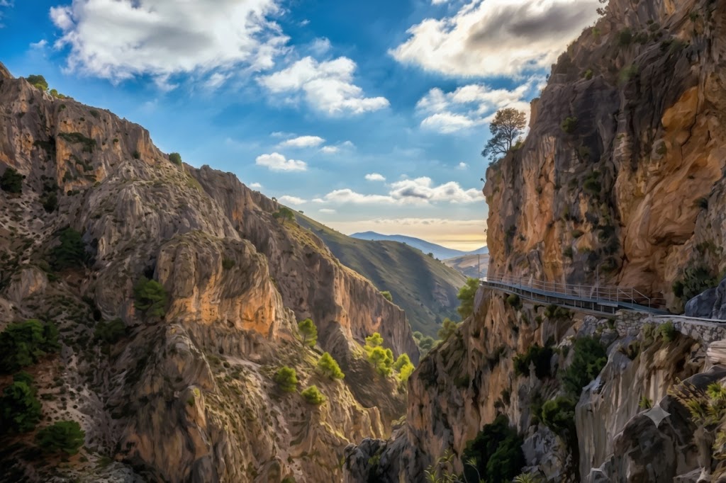 Vista del pueblo blanco de Canillas de Aceituno