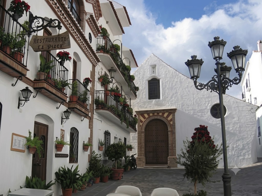 Vista del pueblo blanco de Canillas de Albaida