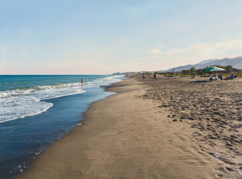 Ilustración de la playa de Guadalmar en Málaga