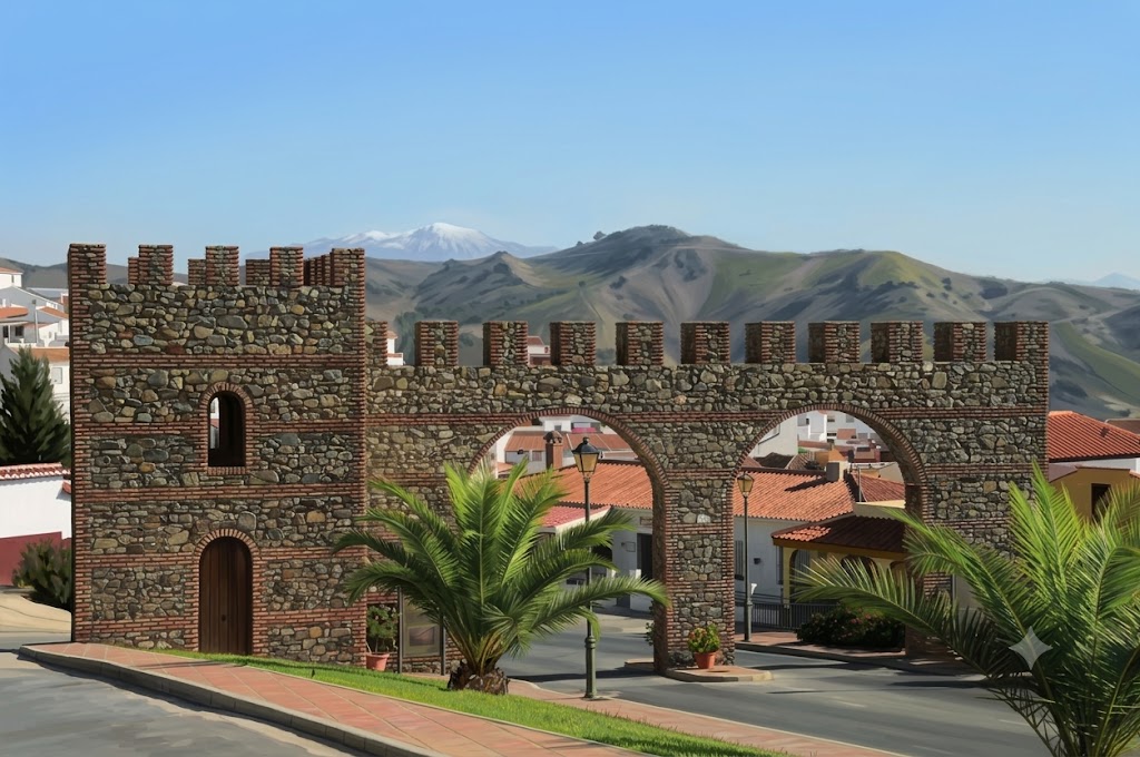 Vista del pueblo blanco de Moclinejo