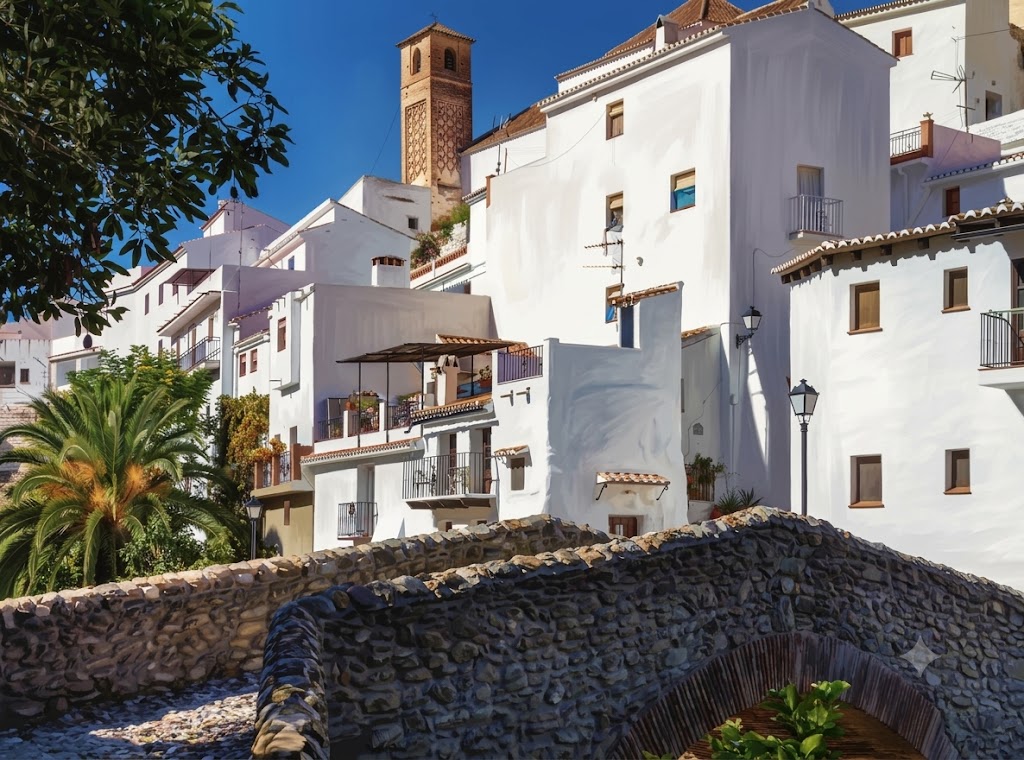 Vista del pueblo blanco de Salares