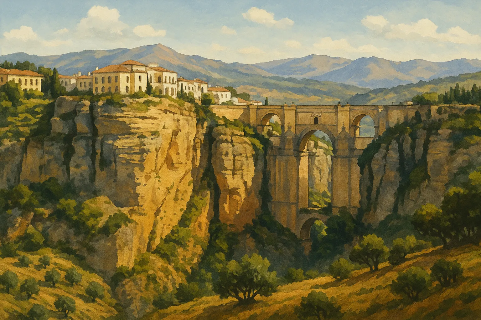Ilustración de la Serranía de Ronda